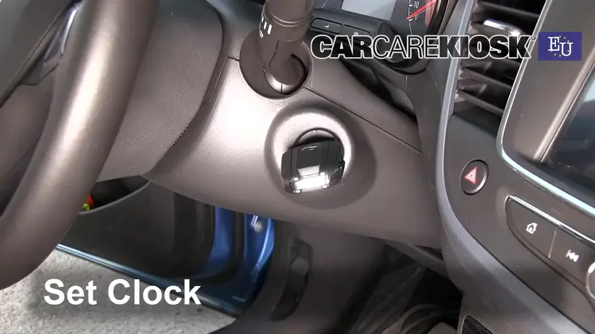 2018 Opel Crossland X SE 1.2L 3 Cyl. Reloj Fijar hora de reloj